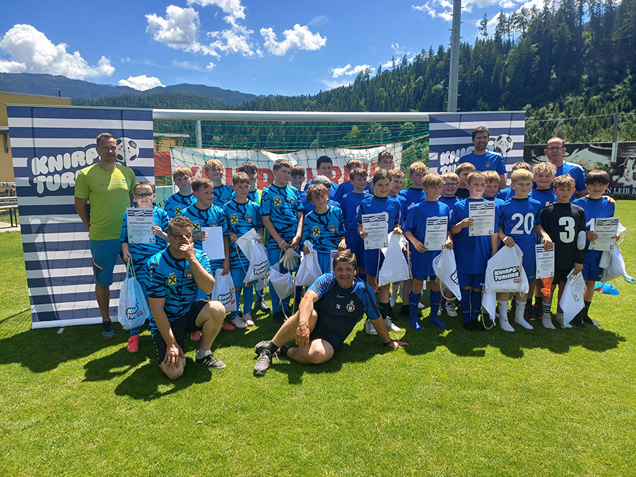 Letztes Vorrundenspiel des Kleine Zeitung Knirps-Turniers in Murau